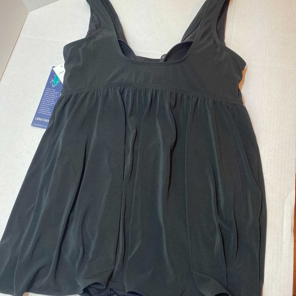 NWT Longitude Tie Cowl Black One Piece - Picture 5 of 5